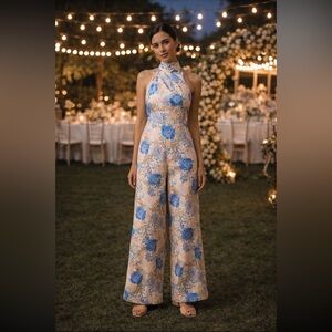 🌟LAST ONE🌟 Anthropologie NWT Significant Other Lana Tie-Back Jumpsuit Size 6.